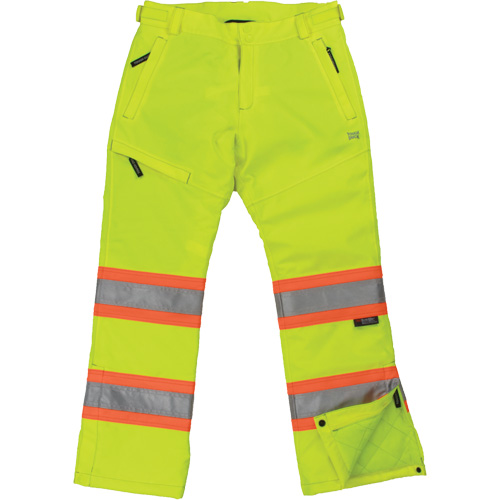 Pantalon de s&eacute;curit&eacute; isolant et extensible pour femmes, Polyester, Moyen, Jaune lime haute visibilit&eacute; FMT Sales Ltd