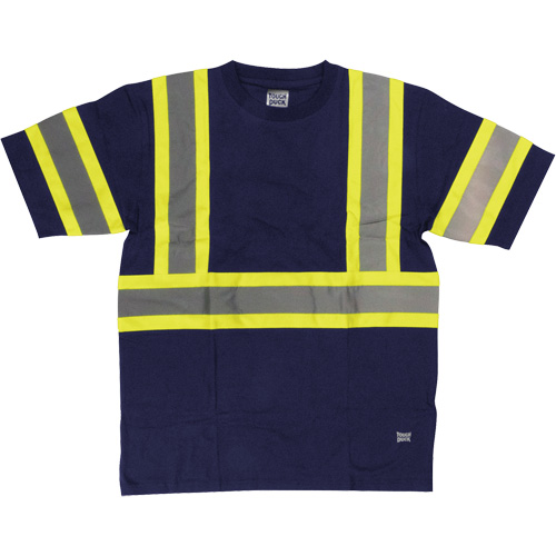 Short Sleeve Safety T-Shirt, Cotton, X-Small, Navy Blue FMT Sales Ltd