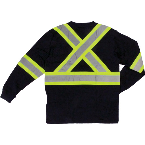 T-shirt de s&eacute;curit&eacute; &agrave; manches longues, Coton, T-petit, Noir FMT Sales Ltd