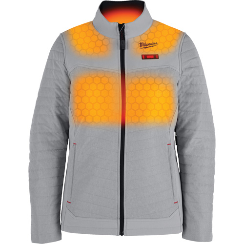 Manteau chauffant M12 Axis avec pile, Femmes, Grand, Gris FMT Sales Ltd