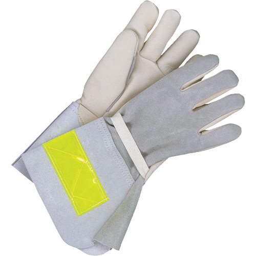 Gants de travail doubl&eacute;s avec poignet de 5", Cuir fleur de vache, Taille 10 FMT Sales Ltd