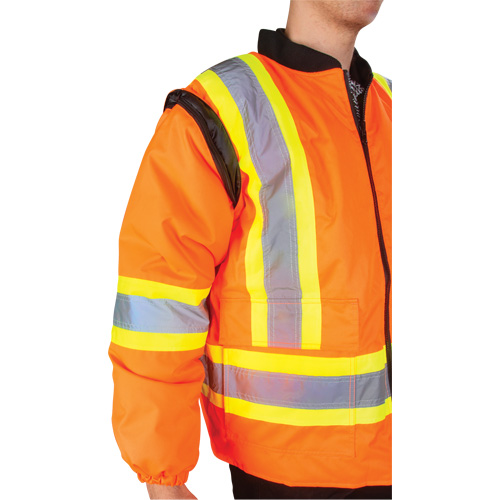 Parka d'hiver imperm&eacute;able 7-en-1, Orange haute visibilit&eacute;, Moyen FMT Sales Ltd