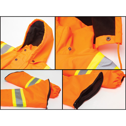 Parka d'hiver imperm&eacute;able 7-en-1, Orange haute visibilit&eacute;, Moyen FMT Sales Ltd