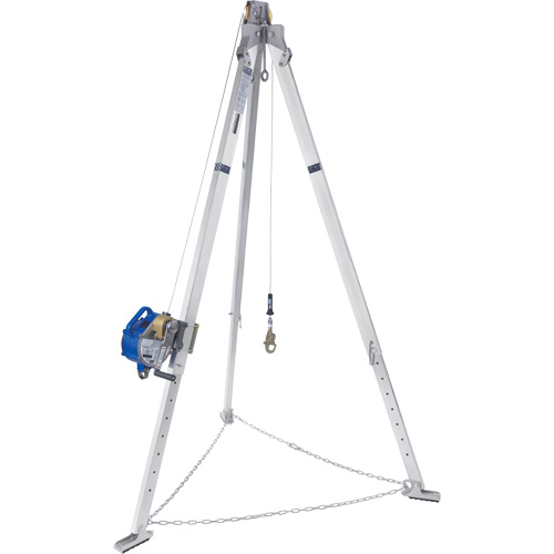 Tr&eacute;pied en aluminium pour espace clos avec cordage de s&eacute;curit&eacute; autor&eacute;tractable tri directionnel 8301098 FMT Sales Ltd