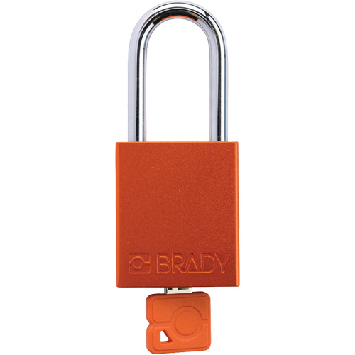 Cadenas de verrouillage de s&eacute;curit&eacute; Velocity Plus, Orange, Cl&eacute;s identiques, Aluminium, Largeur de 1-1/2" FMT Sales Ltd