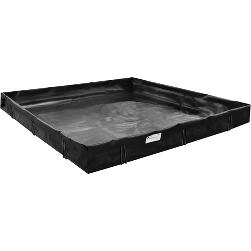 Spill Containment Berm, 4675 US gal. Capacity, 25' W x 25' L x 1" H, L-Bracket FMT Sales Ltd