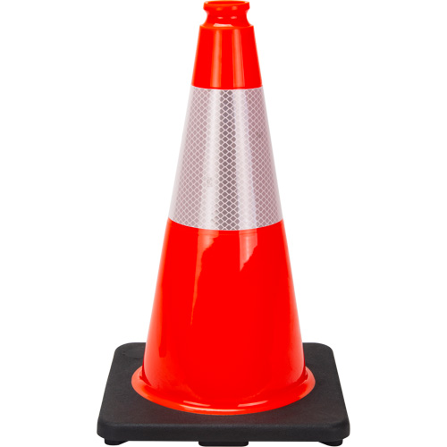 Premium Traffic Cone, 18", Orange, 6" Reflective Collar(s) FMT Sales Ltd
