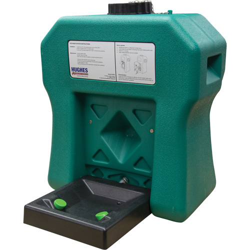 Poste de douche oculaire portable autonome, Aliment&eacute; par gravit&eacute;, Capacit&eacute; 16 gal., Conformit&eacute; ANSI Z358.1 FMT Sales Ltd