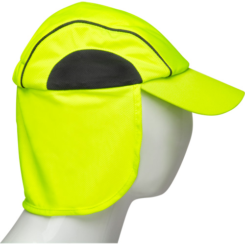 Chapeaux de refroidissement avec voiles pour le cou, Lime haute visibilit&eacute; FMT Sales Ltd