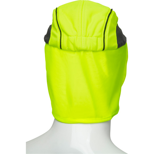 Chapeaux de refroidissement avec voiles pour le cou, Lime haute visibilit&eacute; FMT Sales Ltd
