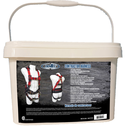 Contractor Safety Harness in Pail, CSA Certified, Class AP, Medium, 352 lbs. Cap. FMT Sales Ltd