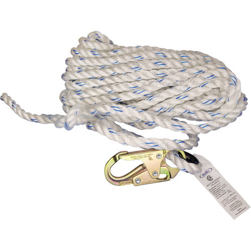 Vertical Life Line with 3/4" Snap Hook & Thimble Eye FMT Sales Ltd