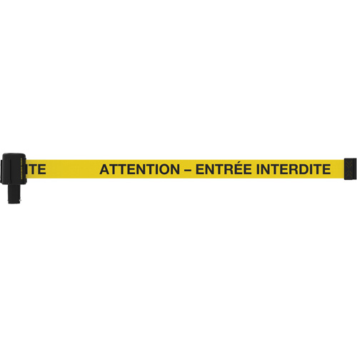 PLUS Banner, Attention - Entr&eacute;e Interdite, 15', Black and Yellow Tape FMT Sales Ltd