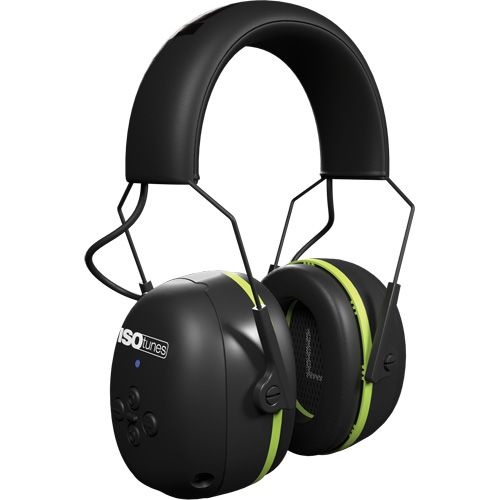 Black & Green Air Defender Bluetooth Earmuffs, Headband Style, 24 dB FMT Sales Ltd