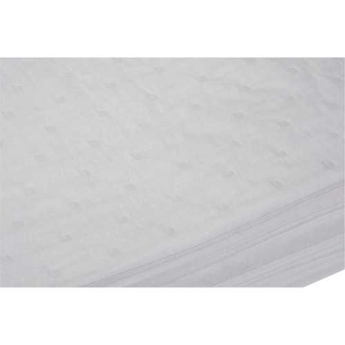 Feuilles absorbantes li&eacute;es, Huile seulement, 15" x 19", 14 gal. d'absorption FMT Sales Ltd