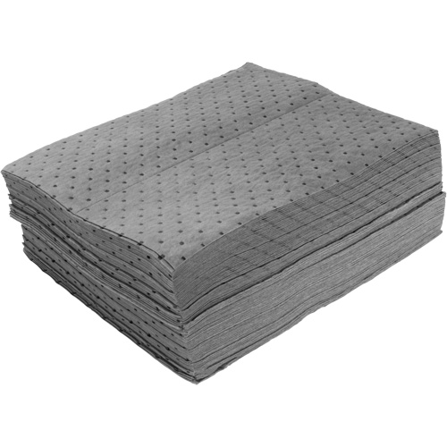 Bonded Sorbent Pads, Universal, 15" x 19", 8 gal. Absorbancy FMT Sales Ltd