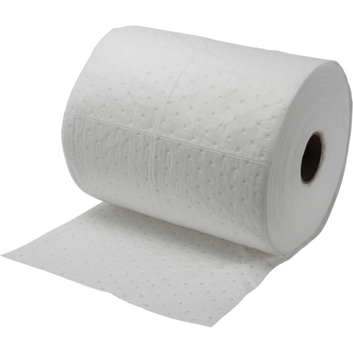 Rouleaux absorbants li&eacute;es, Poids moyen, 150' lo x 15" la, Absorption 10 gal. FMT Sales Ltd