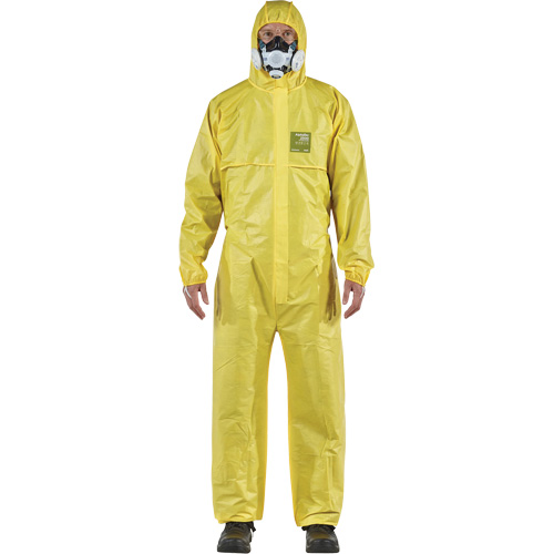 AlphaTec&reg; 2300 STANDARD Bound Model 147 Coveralls, Small, Yellow, Polyethylene Laminate/Polypropylene FMT Sales Ltd