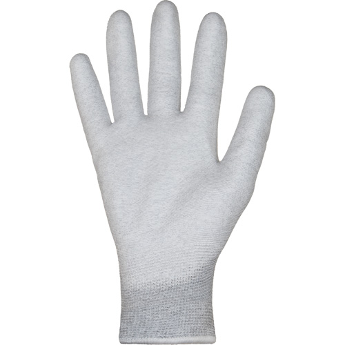 Gants blancs KnitActiv dissipatifs &eacute;lectrostatiques et peu pelucheux, 5, R&ecirc;vetement Polyur&eacute;thane, Calibre 13, Enveloppe en Nylon/Coton FMT Sales Ltd