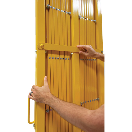 Expandable Barrier, 84" H x 20' L, Yellow FMT Sales Ltd
