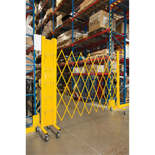 Expandable Barrier, 84" H x 20' L, Yellow FMT Sales Ltd