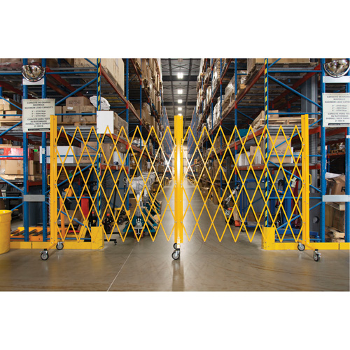 Expandable Barrier, 84" H x 20' L, Yellow FMT Sales Ltd