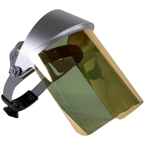 Heat Reflective Face Shield, Polycarbonate, Ratchet Suspension FMT Sales Ltd