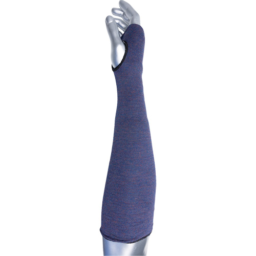 Manchette ASP &agrave; 2 plis avec trou pour pouce ECO Series Kut Gard, Aramide, 14", ASTM ANSI niveau A3, Mauve FMT Sales Ltd