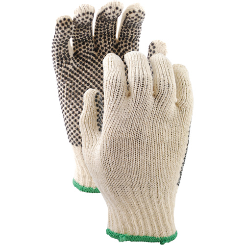 Gants en tricot avec pois de PVC 417, Poly/coton, Un c&ocirc;t&eacute;, Petit FMT Sales Ltd