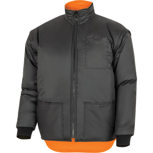 5056 Pioneer&reg; Yukon 7-in-1 Waterproof Winter Safety Parka, Polyester, Black/High Visibility Orange, X-Small FMT Sales Ltd