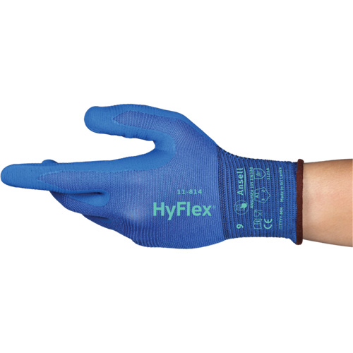 Gants Hyflex 11-814, Taille 5/2T-petit, Calibre 18, Rev&ecirc;tement Mousse de nitrile, Enveloppe en Nylon/Spandex, ASTM ANSI niveau A1/EN 388 niveau 1/EN 388 niveau A FMT Sales Ltd