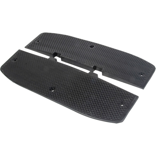 Speed Hump End Caps, Rubber, 2' L x 16" W x 1-1/4" H FMT Sales Ltd
