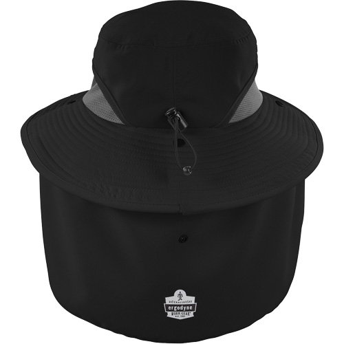 Chapeau de garde forestier 8934 Chill-Its avec prot&egrave;ge-nuque, petit/moyen, Noir FMT Sales Ltd