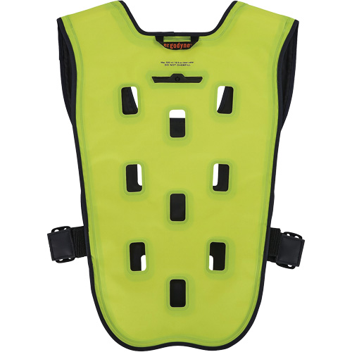 Chill-Its 6685 Dry Evaporative Cooling Vest with Zipper Closure, Large/X-Large, High Visibility Lime-Yellow FMT Sales Ltd