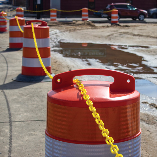 Chaîne de barri&egrave;re en plastique, Vert, Maillon de 2", 100' de long FMT Sales Ltd