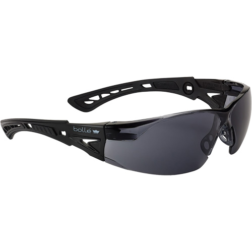 Rush+ Small BSSI Safety Glasses, Grey/Smoke Lens, Anti-Fog/Anti-Scratch, ANSI Z87+ FMT Sales Ltd