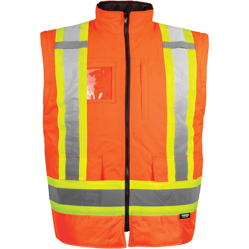 High-Visibility 7-in-1 Jacket, Polyester, High Visibility Orange, X-Large FMT Sales Ltd
