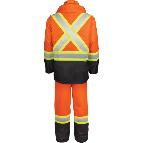 High-Visibility 150-Deniers Rain Suit, Polyester, 3X-Large, High Visibility Orange FMT Sales Ltd