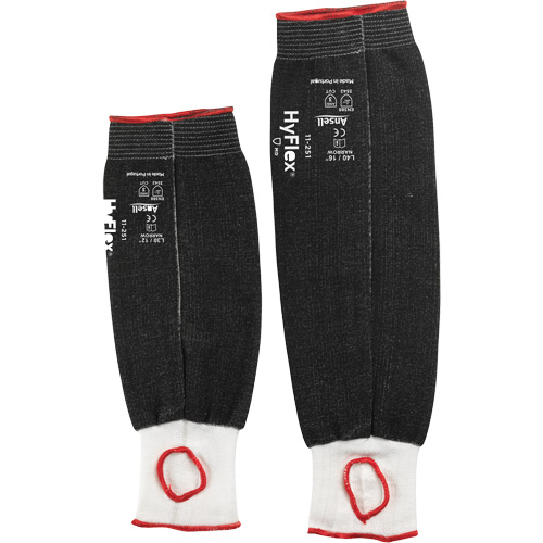 HyFlex 11-251 Narrow Protective Sleeve, Intercept, 18", ASTM ANSI Level A3, Black FMT Sales Ltd