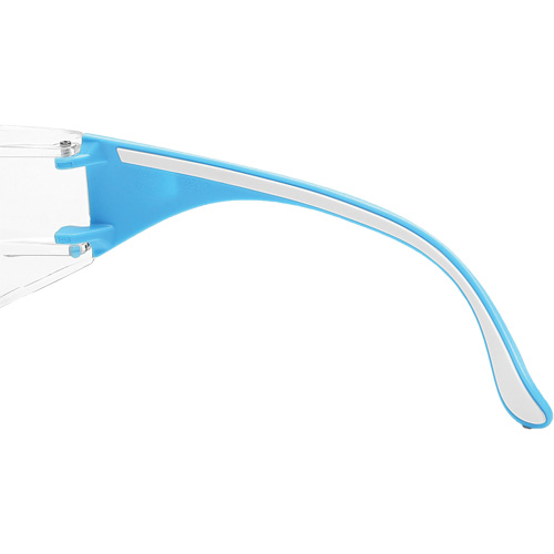 Lunettes de s&eacute;curit&eacute; bleu/blanc Adapt Lite, Lentille Transparent, Antibu&eacute;e/Anti-&eacute;gratignures, ANSI Z87+/R&eacute;pond ou surpasse la norme CSA Z94.3 FMT Sales Ltd