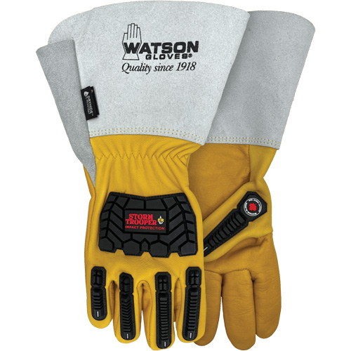 Gants r&eacute;sistants &agrave; leau Storm Trooper, Grand, Paume en Cuir de vache, Poignet Manchette FMT Sales Ltd