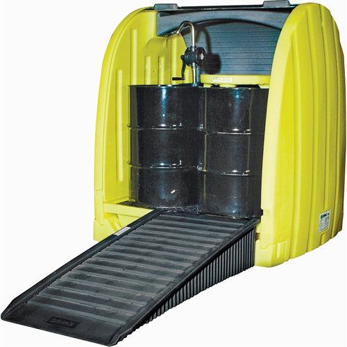 Drum Hardcover & Spillpallet, 65" L x 58" W x 69" H, 6000 lbs. Load Capacity FMT Sales Ltd