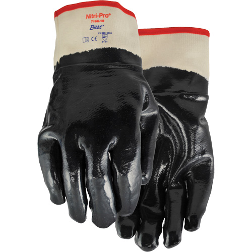 Gants enduits Nitri-Pro, 9/Grand, R&ecirc;vetement Nitrile, Enveloppe en Jersey/Coton FMT Sales Ltd