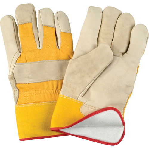 Abrasion-Resistant Winter-Lined Fitters Gloves, X-Large, Grain Cowhide Palm, Foam Fleece Inner Lining FMT Sales Ltd
