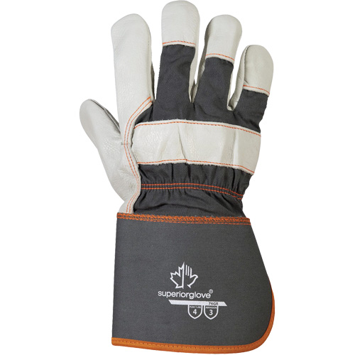 Endura&reg; Fitters Work Gloves, One Size, Grain Cowhide Palm, Cotton Inner Lining FMT Sales Ltd