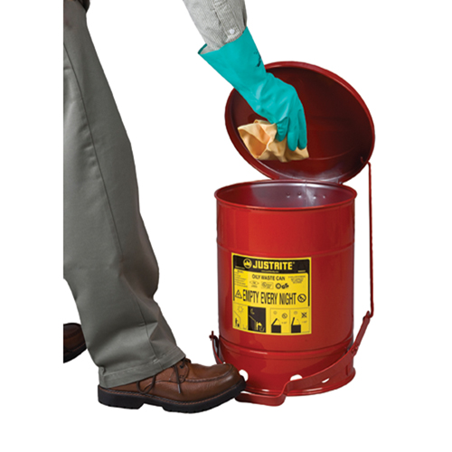 Contenants pour d&eacute;chets huileux, Homologu&eacute; FM/List&eacute; UL, 2 gal. US, Rouge FMT Sales Ltd