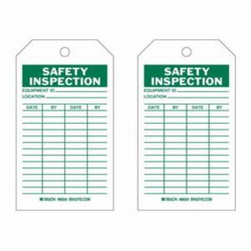 &eacute;tiquettes d'inspection de s&eacute;curit&eacute;, Polyester, 4" la x 7" h, Anglais FMT Sales Ltd