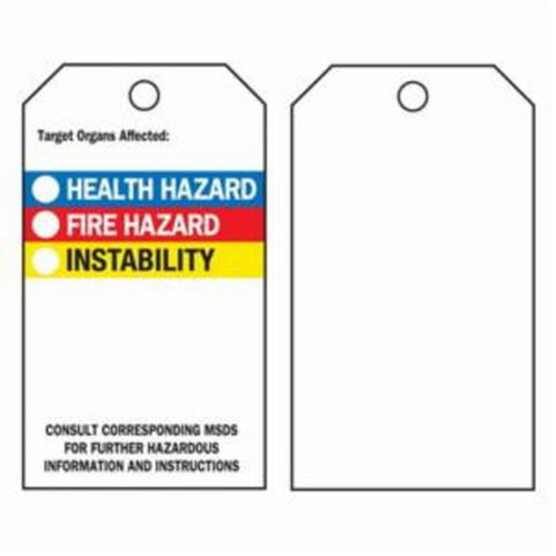 &eacute;tiquettes du droit &agrave; l'information, Polyester, 3" la x 5-3/4" h, Anglais FMT Sales Ltd