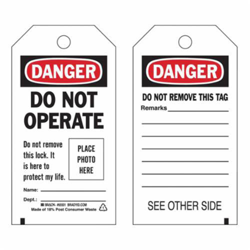 &eacute;tiquettes  Do Not Operate  autoplastifiantes, Polyester, 3" la x 5-3/4" h, Anglais FMT Sales Ltd