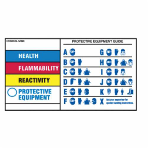 &eacute;tiquettes de protection pour &eacute;quipement, Polyester, Feuille, 7" lo x 4" la FMT Sales Ltd